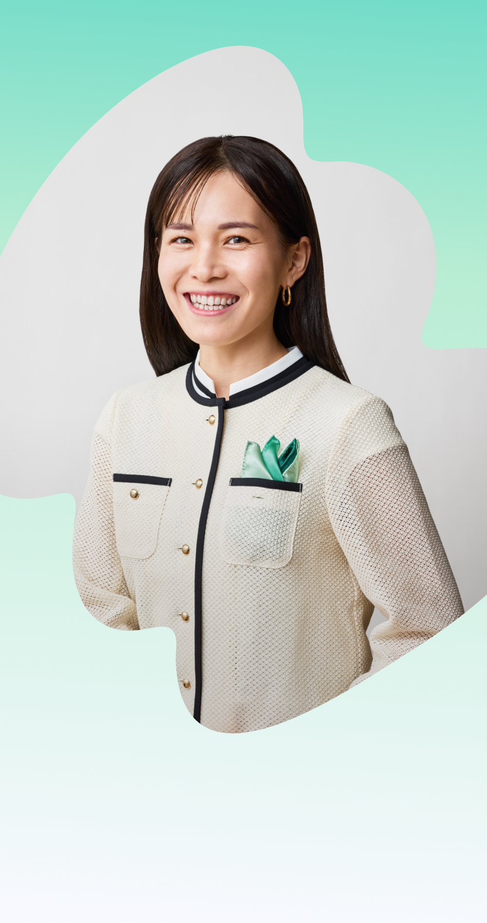 チームみらい・大阪府選挙区 総支部長の平りさこのポートレート写真
